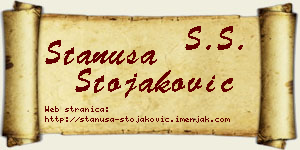 Stanuša Stojaković vizit kartica